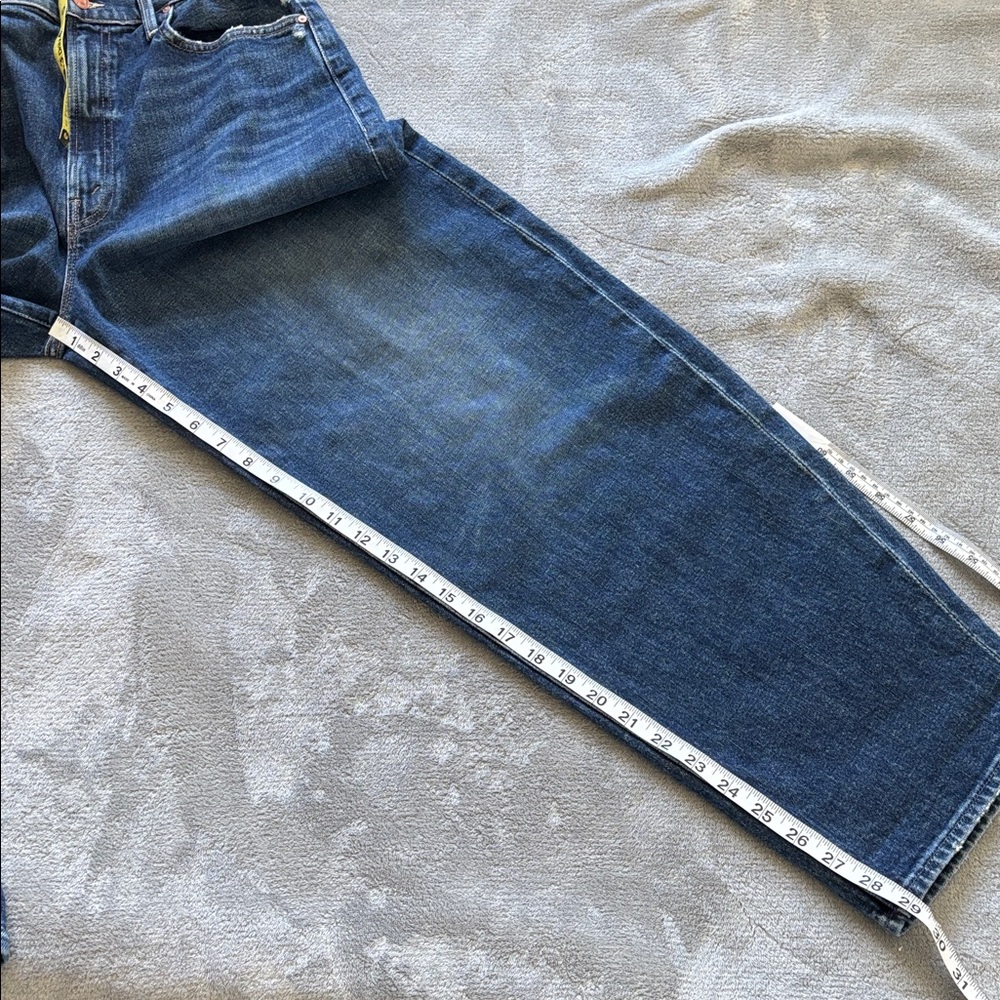 MOTHER Straight-Leg Jeans in Deep Indigo - Picture 15 of 16